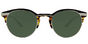 Roux - T48 Silver Black Amber Tortoise Emerald