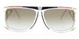 866 - T61 Multicolor Transparent Black White Red Gold Brown Gradient Lens