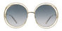 CE114SC - T58 Gold / Gradient Petrol Blue gradient lens