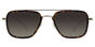 Simon - T52 Écaille, métalliques dorés Gray gradient lenses