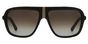 WA511 - T61 Black Gold Brown Gradient Lenses