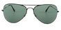 RB3513 Aviator Flat Metal - T58 Top Black On White Gray Crystal Gradient Gray