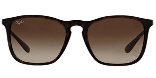 Ray Ban RB4187 Chris - T54 Rubber Gray Gray On Trans Brown Gradient Lens
