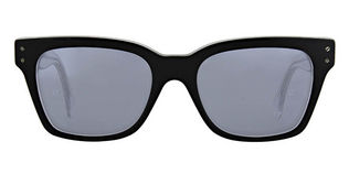 Super By RetroSuperFuture América S - T51 Shiny black and transparent crystal Flash electric lenses